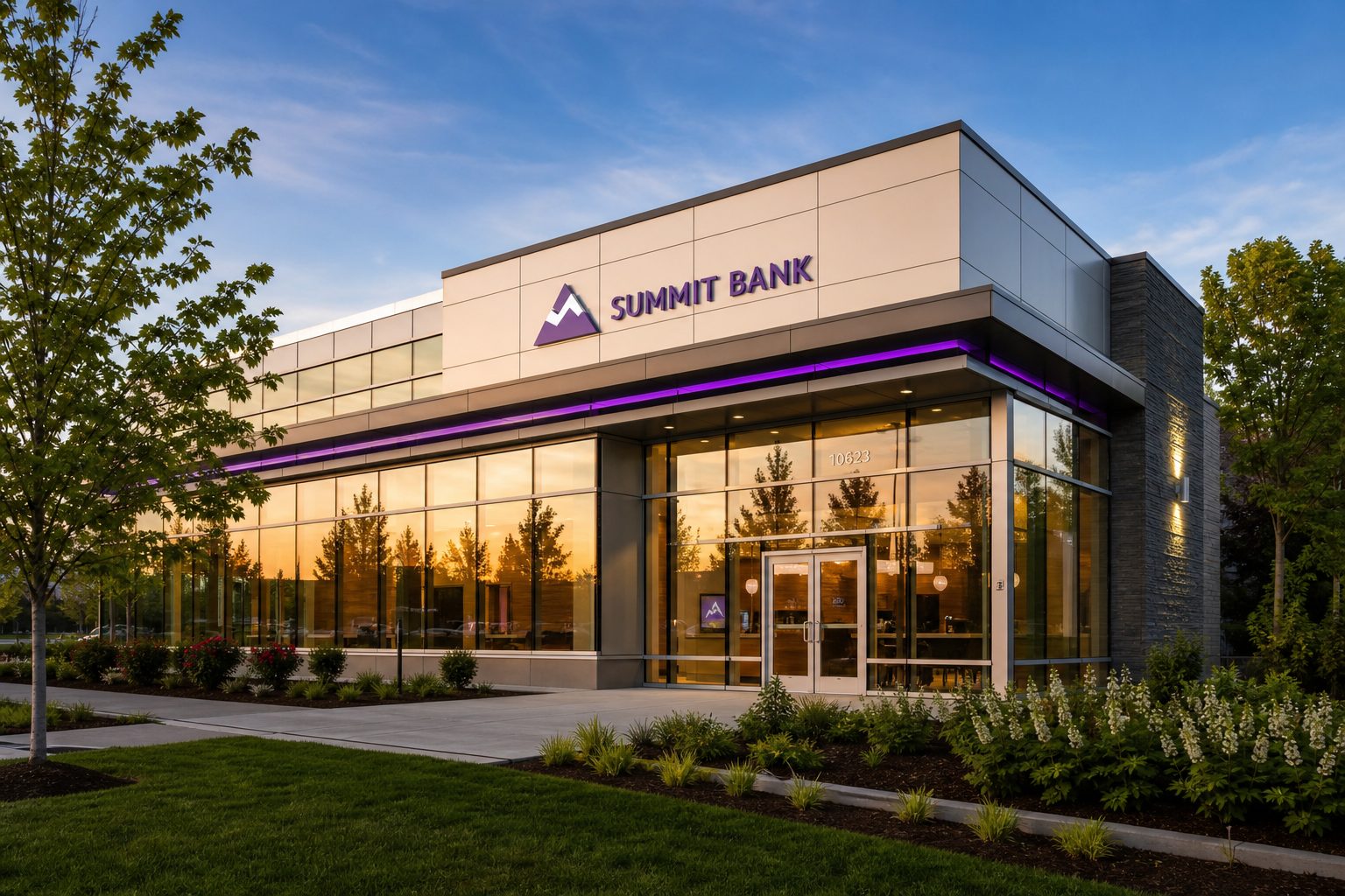Modern bank branch symbolizing trustworthy financial guidance